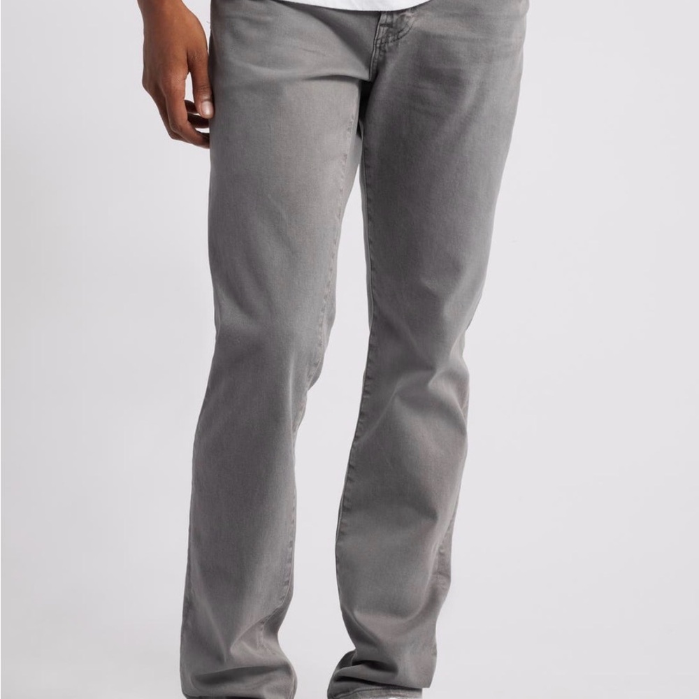 AG Adriano Goldschmied Men's Straight Jeans in Grey